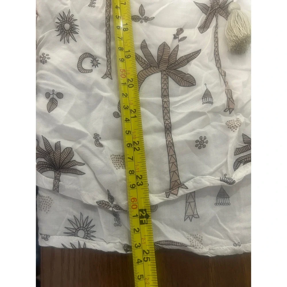 Girls Palm‎ Tree Print Dress Size  8/9 - 100% Soft Rayon